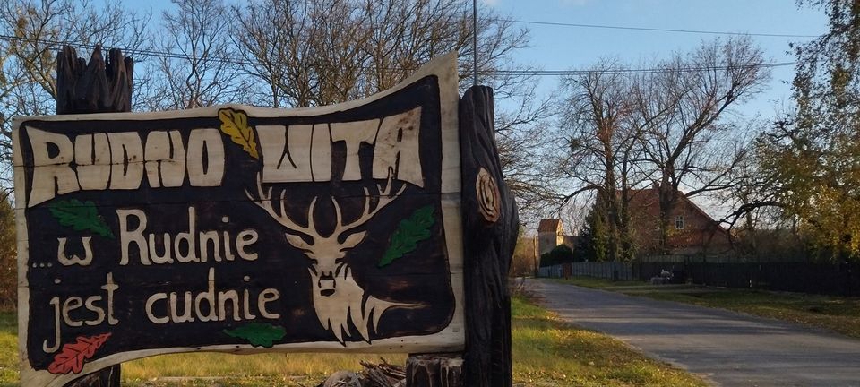 Rudno współpracuje z artystami, którzy rzeźbią w drewnie piłą łańcuchową. W ubiegłym roku
zleciliśmy im wykonanie witacza z kłody drewnianej. Witacz stanął na początku wsi i zachwyca swoją
oryginalnością. Dlatego zdecydowaliśmy się na warsztaty wood carvingu.